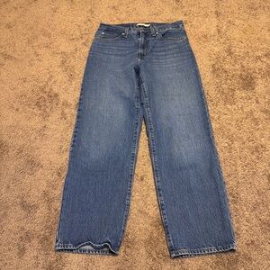 Levis Jeans Womens 28 Blue Denim '94 Baggy Straight Leg Pockets Casual